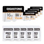 [10x High Endurance] Gigastone Industrial 16GB MLC Micro SD Card 5 Pack, 4K Video Recording, Security Cam, Dash Cam, Surveillance Compatible 95MB/s, U3 C10, with Adapter - Image 2
