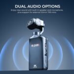 Digitek (DAC 202 5K 3-Axis Handheld Action Camera with AI Face Tracking, 3.5” Rotating Screen, 48MP Sensor, Wi-Fi, Night Vision & External Mic Support - Image 6