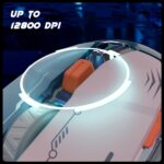 ZEBRONICS Transformer M Plus Wired Gaming Mouse, Up to 12800 DPI, 6 Buttons with a 6-Level DPI Switch, 8 RGB Modes, 1000Hz Polling Rate, 1.5m Detachable Cable, Gaming Grade Sensor (Grey + Blue) - Image 3