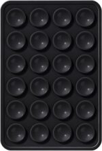 EDNITA Suction Phone Case, Phone Suction Sticker, Silicone Suction Phone Case for Hands-Free Mobile Accessory Holder Grip, Video Phone Accessory Compatible Mirror, Shower-Black (Pack of-1) - Image 3