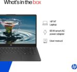 HP 14s Intel Celeron Dual Core N4500 Laptop (8GB/512GB SSD/Win 11) 14.0" HD Display, MSO 24, Black, 1.46kg, DQ3149TU Thin and Light Business Laptop - Image 3