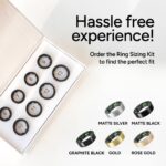Gabit Smart Ring | Health Tracker, 7+ Day Battery | Sleep, Fitness, Nutrition, Stress | Buy Sizing Kit First | Best Smart Ring Award by Amazon | Ring for Men & Women | Titanium, Matte Black 6 - Image 5