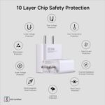 MI Xiaomi 22.5W Fast Charger with USB-C Cable, Quick Charge 3.0 Power Adapter Compatible with Redmi Note Series, Poco, Mi, Any Type C Devices - with Power Delivery (White) - Image 4