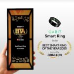 Gabit Smart Ring | Health Tracker | Best in Tech Award by Amazon | Sleep, Fitness, Nutrition, Stress | Buy Sizing Kit First | 7+ Day Battery, Track Steps, HRV, HR, VO2 Max | Titanium, Matte Silver 11 - Image 4