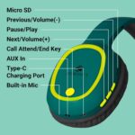 ZEBRONICS Thunder Bluetooth 5.3 Wireless Over Ear Headphones with 60H Backup, Gaming Mode, Dual Pairing, Enc, Aux, Micro Sd, Voice Assistant, Comfortable Earcups, Call Function (Teal Green) - Image 4