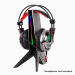 ZEBRONICS Zeb-Demon Tabletop Over Ear Gaming Wired Headphone Stand with RGB Led, Dual USB Ports, 3.5Mm Jack, Abs Material, 1.5 Meter USB Cable, Anti-Skid Bottom Grip and with Microphone - Image 3