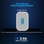 Portronics Adapto 12 2.4A 12W Fast Wall Charger for iPhone 11/Xs/XS Max/XR/X/8/7/6/Plus, iPad Pro/Air 2/Mini 3/Mini 4, Samsung S4/S5, and More(White) - Image 4