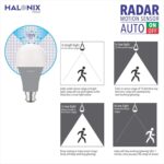 Halonix 10W Motion Sensor Led bulb | Color-6500K White | Auto on- Auto Off light | Motion sensor light | Pack of 1 | b22d - Image 3