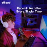 AKKORD USB Condenser Microphone with RGB Lights, Real-Time Monitoring, Noise Cancellation, Plug & Play USB-C Mic for PC, Mac, Android, iPad – Ideal for Podcasting, Gaming & Streaming - Image 3
