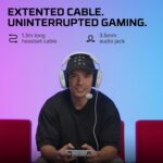 HyperX Cloud Stinger 2 Core - Gaming Headset for PlayStation, Lightweight Over-Ear Headset with mic, Swivel-to-Mute Function, 40mm Drivers (6H9B5AA), White - Image 3