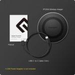 Spigen Wireless Charger for iPhone 17/16/15/13/12/11 Series, Samsung Galaxy S25/S24/S23/S22/S21/S20, OnePlus with USB-C to C Cable [Fast Charging] [Non-MagSafe] - Black - Image 4