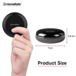 HomeMate® Wi-Fi Smart IR Control Hub Compatible with Alexa, Google Home | All in One Infrared Remote for Smart Home Air Conditioner, Black (Pack of 1) - Image 3