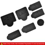 ZORBES® Dust Plug for PS5,9Pcs Dust Plug Kit for PS5/PS5 Slim Console,PS5 Silicone Plugs Protector Antidust Cover Dustproof Playstation 5 Disk/Digital Console Slim Game Accessories - Image 3