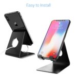 Portronics MODESK Universal Mobile Holder Stand with Metal Body, Anti Skid Design, Light Weight for All Smartphones, Tablets, Kindle, iPad(Black) - Image 3
