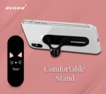 Regor Tabletop Finger Grip & Mobile Holder | Mobile Stand & Phone Holder for Hand | Great for Selfie & Works as iPhone & Android Phone Stand Black Cat - Image 4