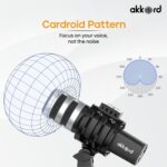 AKKORD USB Microphone with Tripod Stand – 192kHz/24Bit Cardioid Condenser Mic, 9.7mm Diaphragm, Plug & Play for Podcasting, Streaming, Voice Recording, Gaming – for PC, Mac, Laptop - Image 5