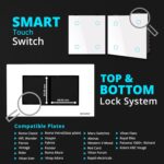 HomeMate Wi-Fi Smart 4 Gang Touch Switch (White, Pack of 1) | No Hub Required | Works with Amazon Alexa, Google Assistant & Siri - Image 3