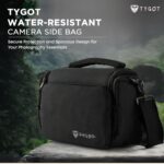Tygot Water Resistant Camera Bag/Case Shoulder Strap Space for Photography Lens and Accessories Compatible for Nikon, Canon, Sony, Panasonic, Samsung & Other SLR/DSLR etc (Black & Silver) - Image 3