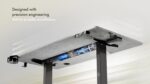 ARTIKEL Artidesk Eco Electric Height Adjustable Table for Office Work & Home - Sit Stand Gaming Desk with LED Display, 80kg Load, Cup Holder, 2 Hooks & Cable Organizer, 2Split Tabletop – Rock - Image 4
