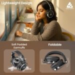 Audio Array AH-50 Professional DJ Headphone | 50mm Drivers | 32Ω | 20Hz-20kHz | Dual Detachable Cables With Mic & Controls | Buddy Share Technology | 105 dB SPL | One Ear Listening | Monitoring,Mixing - Image 6