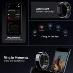 Boat SmartRing Active w/Stylish Stainless-Steel & Lightweight, Health Monitor, Magnetic Charging Case, 5ATM,Crest App & Coins, 20+ Sports Modes(Midnight Black 10) - Image 3