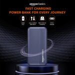 Amazon Basics 20000 mAh Power Bank | 22.5W Fast Charging | Dual Output & Input | Charge 3 Devices Simultaneously | for Smartphones, TWS Earbuds, Speakers, Tablets (Dark Blue) - Image 3