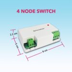 HomeMate WiFi 4 Node Smart Switch | No Hub Required | Retro Fit with Manual Control | Home Automation | Works with Amazon Alexa, Google Assistant & Siri - Image 3