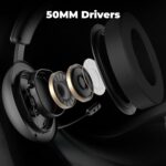 EvoFox Hyperion 7.1 Gaming Headphones with Mic - Black, 50mm Drivers, Software Supported 7.1 Surround Sound, Retractable Mic, Wired (USB A + Type-C), Inline Controls, Over-Ear Swappable Ear Pads - Image 4