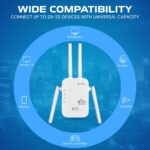 PunnkFunnk WiFi Range Extender | 2.4GHz 300Mbps Wireless Signal Booster | Supports 10 Devices, 10m Coverage | Repeater with LAN Ports & AP Mode - Image 3