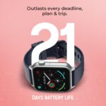 Noise Pulse Hyper Smart Watch with 21 Days Battery, 1.85" Display, AI Watch Faces, 100+ Sports Modes, Health Suite, SpO2 & Heart Rate Monitor, 1ATM Water Resistant(Jet Black) - Image 4