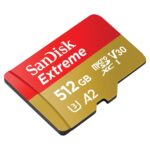 SanDisk Extreme 512GB microSDXC UHS-I, V30, 190MB/s Read, 130MB/s Write, Memory Card for 4K Video on Smartphones, Action Cams and Drones - Image 3