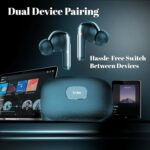 truke Mega 9 New Launch True Wireless in Ear Earbuds W/ 24-Bit Lossless Spatial Audio, 70H Battery Fast Charge Ear Buds, Leather Finish, 13mm Speakers TWS, 40ms Ultra Low Latency, 4Mics ENC - Image 5