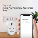 Wipro 16A Wi-Fi Smart Plug with Energy Monitoring- Suitable for Large Appliances like Geysers, Microwave Ovens, Air Conditioners (Works with Alexa and Google Assistant)- White - Image 3