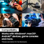 Samsung T9 Portable External SSD 1TB, USB 3.2, Speed up to 2,000 MB/s Read Speed, Storage for Professional Creators - videographers, Graphic Designers, Artists, MU-PG1T0B/WW, Black - Image 4