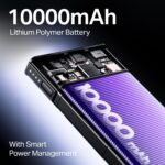 boAt Energyshroom PB300 10000 mAh 22.5W Fast Charging Power Bank (2X Output Ports, Supports Android,iPhone,Tablets,Earbuds) (Carbon Black) - Image 4