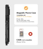Aulumu G03 Carbon Fiber Card Case | Magnetic Wallet Compatible with MagSafe | Multi Function - Mobile Phone Stand/Grip | Bottle Opener | RFID Shielding Card - Image 4