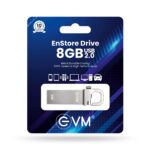EVM EnStore 8GB Metal USB 2.0 Flash Drive - High Read Speeds up to 15MB/s & Write Speeds up to 8MB/s - Durable Metal Casing - Ideal for Data Transfer & Storage - (EVMPD/8GB) - Image 5