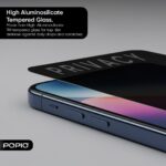 POPIO Privacy Military-Grade Tempered Glass for iPhone 16 – Anti Spy Screen Protector Guard (Pack of 1) - Image 4