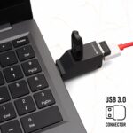ZEBRONICS 180HB USB HUB, 3 Ports, USB 3.0, Transfer Speeds Upto 5 Gbps, Lightweight Design, Multi OS Compatible, Plug and Play - Image 4