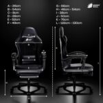 Green Soul Blade Ergonomic Gaming Chair | Leatherette | Multi-Functional Computer Chair | Integrated Massager | ErgoSync Armrest | Retractable Footrest | 1 Year Warranty (Black) - Image 3