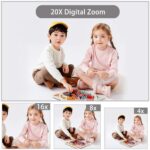 Digital Camera, 4K Ultra HD Cameras for Photography, Digital Point and Shoot Camera with 56Mp Autofocus 20X Zoom Anti Shake, Video Camera with 32GB SD Card for Kids, Teens, Beginners(Black) - Image 4