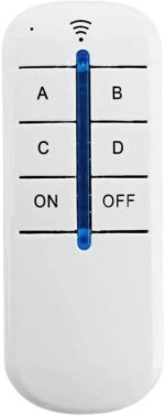 Roboway 4-Way ON/Off 220V-240V Light Digital Remote-Control Wireless Wall Switch with RF Remote Control (RW-RF031) - Image 3