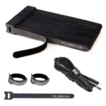 FLORICAN Cable Organiser, Cord Management System for PC, TV, Home Theater, Speaker & Cables, Reusable Cable Organizer for Desk, WFH Accessories, Reusable Cable Ties Strap (15 Pcs) - Image 3