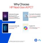 HP OmniBook 5 OLED (Previously Pavilion), Snapdragon X Processor (16GB LPDDR5x, 1TB SSD) 2K, 14''/35.6cm, Win11, M365 Basic(1yr)* Office24, Silver, 1.35kg, he0015QU, Light-Weight, Next-Gen AI Laptop - Image 4