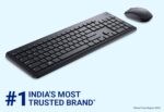 Dell KM3322W Wireless USB Keyboard and Mouse Combo, Anti-Fade & Spill-Resistant Keys, up to 36 Month Battery Life, 3Y Advance Exchange Warranty - Black - Image 3