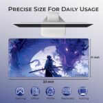 BESTOR Anime Series DragonWarrior Anime Mouse pad with Anti-fray Stitching, Waterproof Surface & Non-Slip Rubber Base Stitched Edges Gaming Mouse Mat for Laptop (60cmx34cm) - Image 3