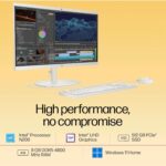 HP All-in-One, Intel N200,21.45'' (54.5 cm), FHD, 8GB DDR5, 512GB SSD, Intel UHD Graphics, 720P HD Camera W/Privacy Shutter, Dual Speakers (Win11, White, 4.17 Kg) Dg0154in - Image 4