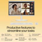 HP All-in-One, Intel N200,21.45'' (54.5 cm), FHD, 8GB DDR5, 512GB SSD, Intel UHD Graphics, 720P HD Camera W/Privacy Shutter, Dual Speakers (Win11, White, 4.17 Kg) Dg0154in - Image 5