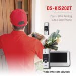 HIKVISION Analog Video Intercom System with 7" TFT LCD Screen Wired Video Door Phone/Bell| 1080p Resolution | BuiltIn Mic & Loudspeaker|Noise Echo Cancellation|One Call Button(DS-KIS202T) - Image 3