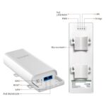 Tenda O3 2.4GHz N150 Long Range Smart Manage Outdoor CPE | 12dBi, 5km+|Point to Point Wireless Bridge | Fast Ethernet PoE Ports | AP/Station/WISP/P2MP/Repeater/Router | 6KV Lightning Protection,White - Image 3
